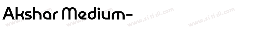 Akshar Medium字体转换